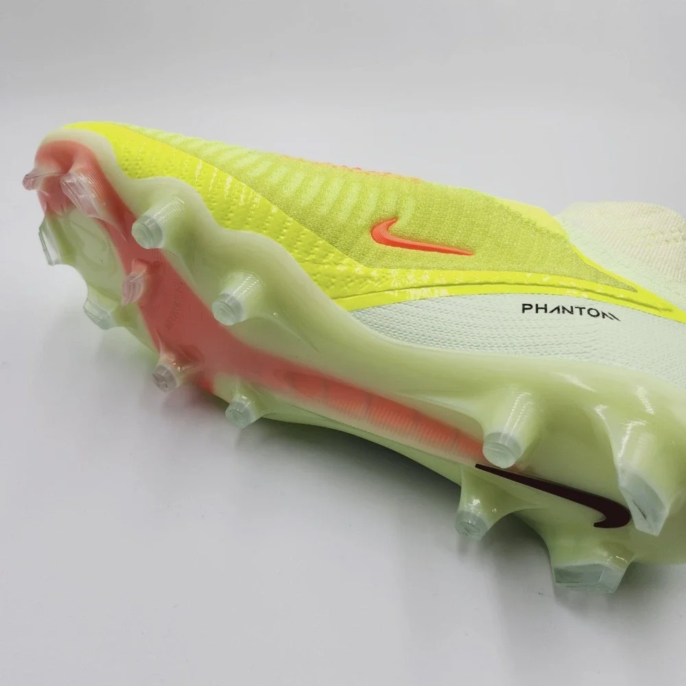Mens Size 6.5 Nike Cleats Phantom 6 High Elite FG Crimson Limelight HJ2147-800
